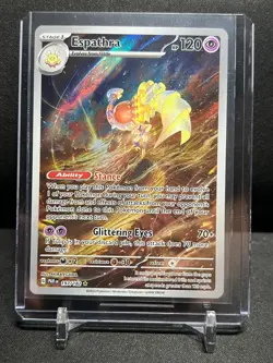 Espathra 197/182 IR Illustration Rare Holo Pokemon 2023 Paradox Rift NM - Image 1