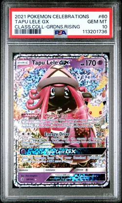 2021 Pokemon Tapu Lele GX - Celebrations - 60/145 - PSA 10 Gem MT - Image 3