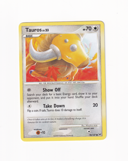 Tauros 98/127 Platinum 2009 Common Regular Non Holo Pokemon Card Light Played LP - Image 1