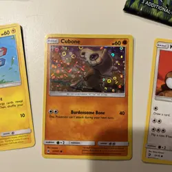LOT: Pokemon Cubone 57/131 Holographic Card General Mills 2018 TCG and 2 others - Image 2