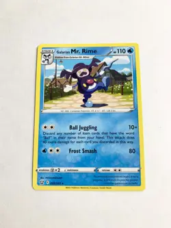 Galarian Mr. Rime Battle Styles (NM) 2021 Pokemon Card # 035/163 - Image 1