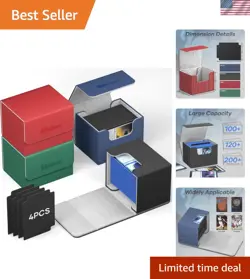 Waterproof Card Deck Box - Four Organizer Dividers, Perfect for Gamers - Image 1