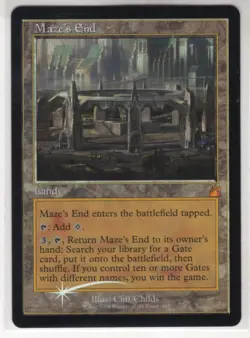 MTG Ravnica Remastered Foil Retro Frame Card Maze's End - Image 1