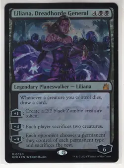 MTG Ravnica Remastered Foil Card #80 Liliana Dreadhorde General - Image 1