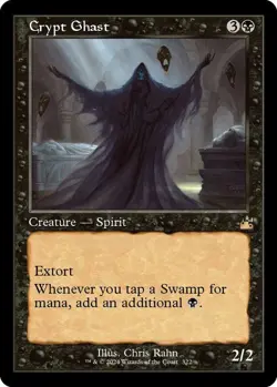 MTG Ravnica Remastered Retro Frame Card Crypt Ghast - Image 1