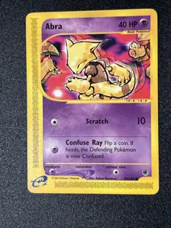 Abra 93/165 Expedition Base Set Pokemon Card! Excellent! E-series Era Rare! - Image 1