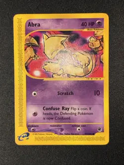 Abra 93/165 Expedition Base Set Pokemon Card! Excellent! E-series Era Rare! - Image 2