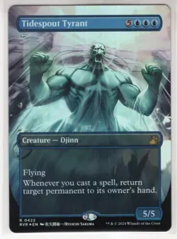 MTG Ravnica Remastered Foil Anime Borderless Card #422 Tidespout Tyrant - Image 1