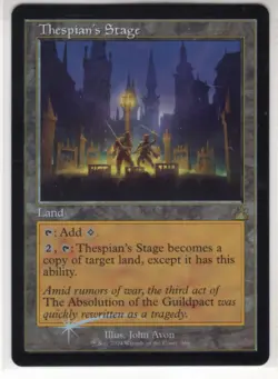 MTG Ravnica Remastered Foil Retro Frame Card Thespian's Stage - Image 1