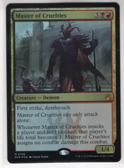MTG Ravnica Remastered Foil Card #198 Master of Cruelties - Image 1