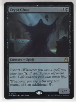 MTG Ravnica Remastered Foil Card #70 Crypt Ghast - Image 1