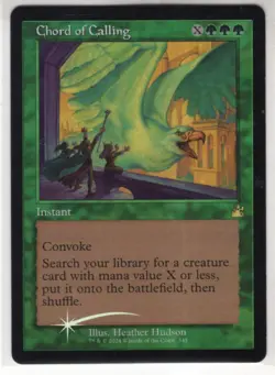 MTG Ravnica Remastered Foil Retro Frame Card Chord of Calling - Image 1