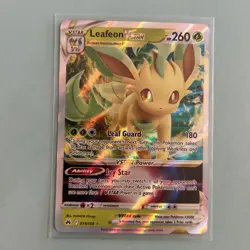 Leafeon Vstar 014/159 SWSH Crown Zenith Holo Ultra Rare Pokemon TCG Card NM/M - Image 1