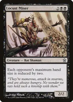 Locust Miser 1x FOIL SOK MTG Saviors of Kamigawa Rare MINT black - Image 1