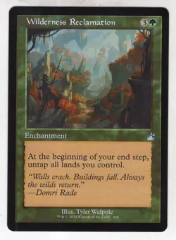 MTG Ravnica Remastered Retro Frame Card Wilderness Reclamation - Image 1