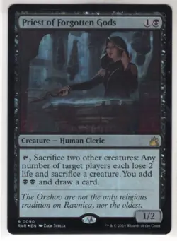 MTG Ravnica Remastered Foil Card #90 Priest of Forgotten Gods - Image 1