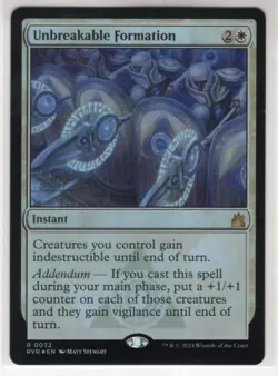 MTG Ravnica Remastered Foil Card #32 Unbreakable Formation - Image 1