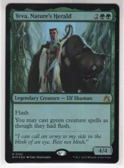 MTG Ravnica Remastered Foil Card #162 Yeva Nature's Herald - Image 1