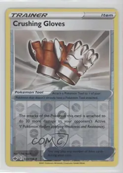 Crushing Gloves Reverse Foil Pokemon Sword & Shield Chilling Reign #133 - Image 1