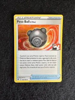 PESO BALL 146/189 HOLO LUCENTEZZA SIDERALE SPADA E SCUDO CARTA POKEMON ITA - Image 1