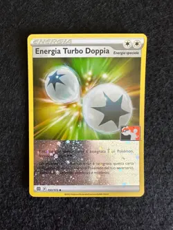 ENERGIA TURBO DOPPIA 151/172 HOLO ASTRI LUCENTI SPADA E SCUDO CARTA POKEMON ITA - Image 1