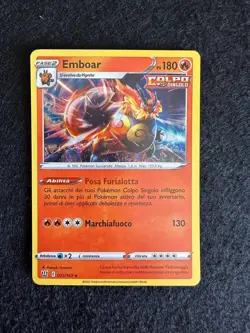 EMBOAR 025/163 HOLO STILI DI LOTTA CARTA POKEMON ITA - Image 1