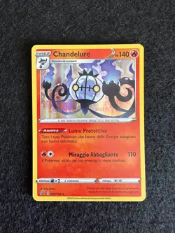 CHANDELURE 033/192 HOLO FRAGORE RIBELLE CARTA POKEMON ITA - Image 1