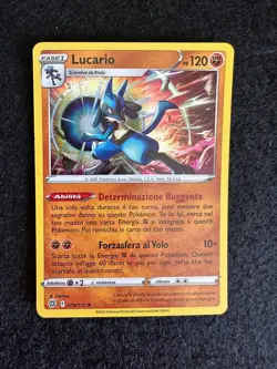 LUCARIO 079/172 HOLO ASTRI LUCENTI SPADA E SCUDO CARTA POKEMON ITA - Image 1