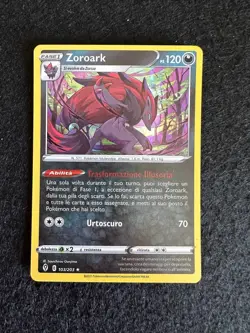 ZOROARK 103/203 HOLO EVOLUZIONI ETEREE SPADA E SCUDO CARTA POKEMON ITA - Image 1