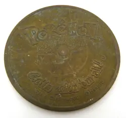 Pokemon 1999 Battling Brass Coin Game Nintendo Hasbro #33 Nidorino 1.5" - Image 2