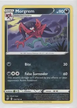 Morgrem Pokemon Sword & Shield Rebel Clash #124 - Image 1