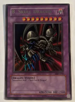 B. Skull Dragon MRD-018 Played MP Ultra Rare Holo Yugioh Card 2002 - Image 1