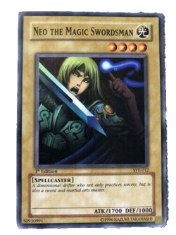YuGiOh Card Neo The Magic Swordsman - SYE-012 1st Edition - - Image 1