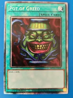 Near Mint Yugioh Pot of Greed - MP25-EN050 - Starlight Rare - Image 1