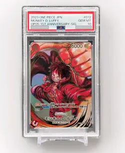 PSA 10 Luffy ST01-012 OP-05 Eiichiro Oda signed - One Piece Card Japanese TCG - Image 3