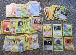 Pokemon Bulk 80 Cards Vintage Lot Some 1st Edition Shadowless Base Jungle Fossil - Image 1
