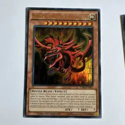 Yugioh! TCG Full set Egyptian God Cards Ra Obelisk Slifer LDK2 - Image 3