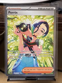 Pokemon TCG Perrin Card 209/167 Twilight Masquerade Special Illustration Rare - Image 1