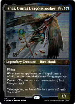 MTG Ishai, Ojutai Dragonspeaker (Foil Etch) (520) | NM | Commander Legends (CMR) - Image 2