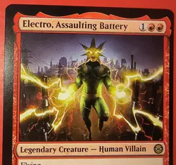 MAGIC,MTG: SPIDER-MAN, ELECTRO, ASSAULTING BATTERY, 0076, REGULAR, RARE, NM, SPM - Image 2