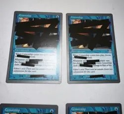 MTG X4 * Censorship X4 NM/M NP Unglued Playset Regular SellbyCyn - Image 2