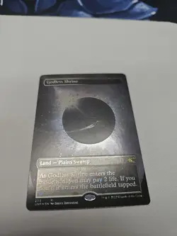 MTG Borderless Galaxy Foil Godless Shrine NM Unplayed Unfinity Magic - Image 1