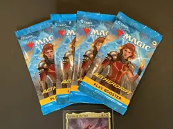 MTG Aetherdrift Play Booster Pack Sealed Magic the Gathering Lot of 4 w/ Bonus - Image 2