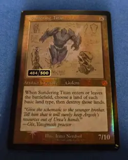 Sundering Titan (Schematic) (Serial Numbered) The Brothers' War: Retro Frame - Image 2