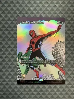 MTG Heroic Intervention #0034 Foil Borderless M Marvel Eternal-Legal (MAR) - Image 1