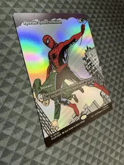 MTG Heroic Intervention #0034 Foil Borderless M Marvel Eternal-Legal (MAR) - Image 2