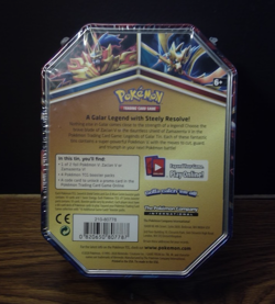 Pokemon TCG Zamazenta V Collector Tin - Sword & Shield Booster Pack NEW Sealed - Image 2