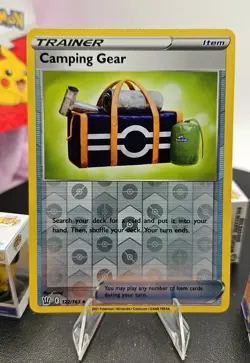 Camping Gear 122/163 Swsh05: Battle Styles Reverse Holo Pokemon Free Shipping - Image 1
