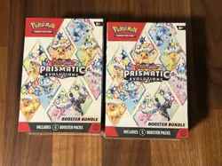 Pokemon Scarlet & Violet Prismatic Evolutions Booster Bundle TCG - Set of 2 NEW - Image 1