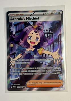 Acerola's Mischief 165/132 Mega Evolution Pokemon Full Art Trainer - Image 1